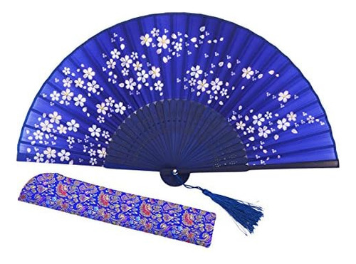 8.27 (21cm) Hand Held Bamboo Silk Folding Fan Hand Fan,...