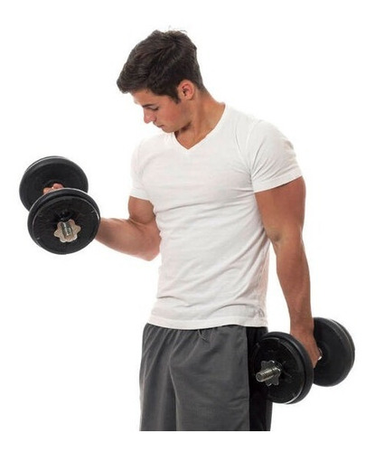 Imagen 4 de 6 de Mancuerna Hexagonal Goma 8 Kg Por Unidad Importado Gym