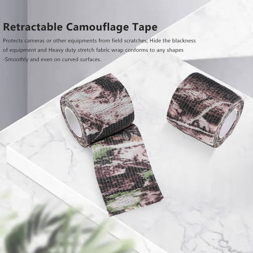 Cinta De Camuflaje Adhesiva, Vendaje Elástico De Camuflaje,
