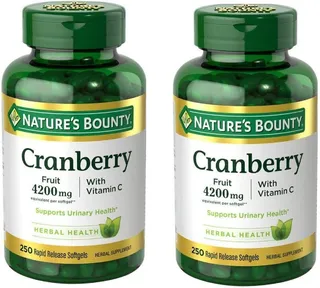 Nature's Bounty Cranberry Fruit 4200mg/ Plus Vitamina C 250 