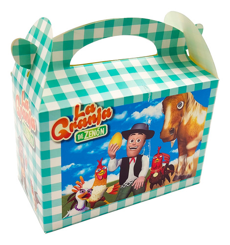 Caja Cajita Feliz Sorpresa X6 Unidades Granja Vaca Animales