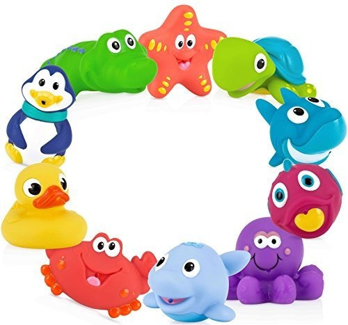 Nuby 10 Count (paquete De 1) Pequeños Chorros Divertidos Ju