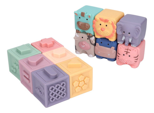 Juguete Educativo Baby Blocks Soft Stacking Building Para Ap