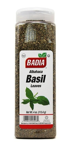 Condimento Badia Albahaca Basil 113,4 Gr - g a $121