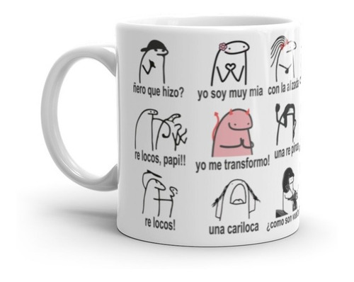 Vaso Mug Flork Ñero Que Hizo, Re Locos Papi, Yo Soy Muy Mia