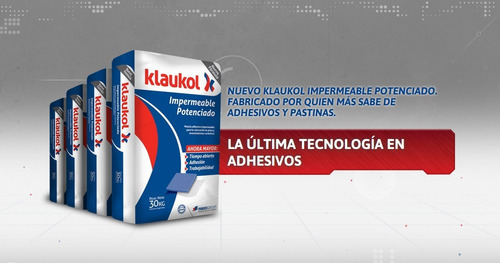 Imagen 5 de 7 de Pegamento Klaukol Impermeable X 30kg + Pastina Klaukol X 1kg