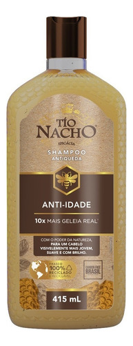 Shampoo Tio Nacho Anti-idade Antiqueda 415ml Lançamento