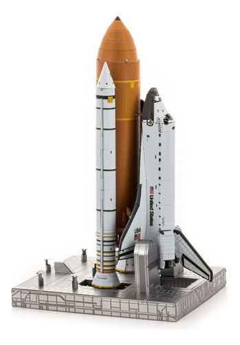 Quebra Cabeça Puzzle 3d Metal Ônibus Espacial Space Shuttle