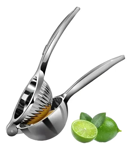 Espremedor De Limão Profissional Aço Inox 22x7cm Gp Prateado | Frete grátis