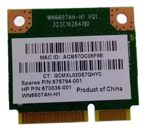 Tarjeta De Red Hp 14-r002la 240 G3 14-g Atheros Ar5b125 (Usado)