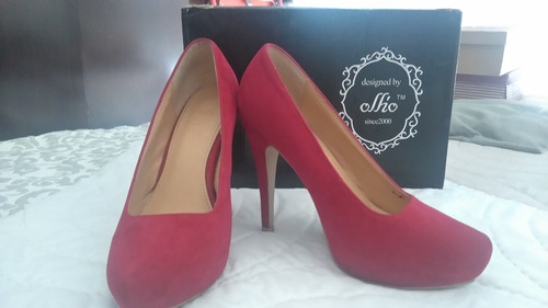Zapatos Rojos Con Plataforma