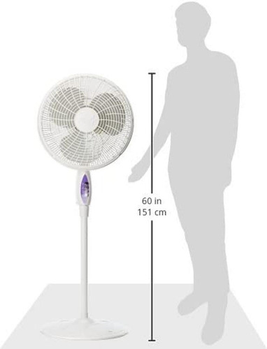 Ventilador Mytek 16 Pulgadas 3 En 1 Pedestal 40.64 Cm 60hz Blanco Blanco Plástico 3