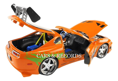 Toyota Supra 1994 Brian Fast & Furious - Jada 1/24 Naranja