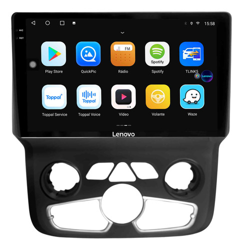Multimídia Lenovo Dodge Ram 2013/2018 Octacore 4+64gb 2k 9p