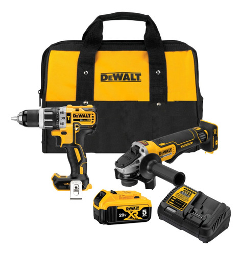 Kit Taladro Dcd796 Xr + Esmeril Xr Dcg413b Dewalt