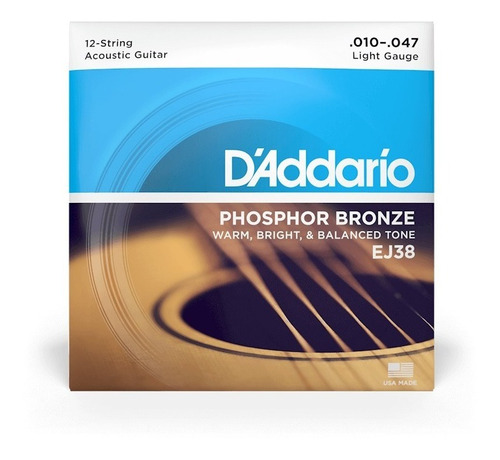 Juego De Cuerdas Para Guitarra Daddario Ej38
