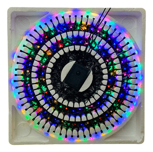 40 Pz Serie Navideña Led Variedad Colores 140led 7.6m Se140m Luces Multicolor Cable Verde