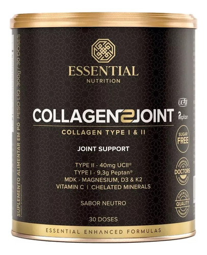 Collagen 2 Joint Essential Nutrition - (300g) Sabor Neutro