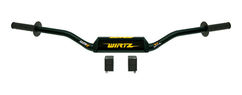 Manubrio Wirtz® Wr5 28mm Fatbar Motocross Enduro Tornado Xtz Crf Yzf Kxf + Puños Grip + Anclaje Adaptador 