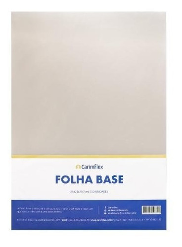 Folha Base Para Fabricar Carimbos- 10 Unid