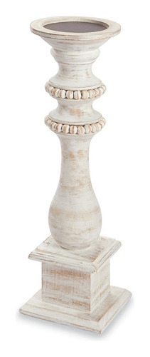 Candelero Pequeño De Madera Con  Mudpie