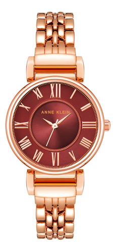 Reloj Anne Klein, Pulsera De Cristal Mineral Para Mujer, 30