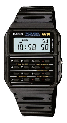 Reloj Casio Database Ca-53w-1z Negro Calculadora |uoffice|
