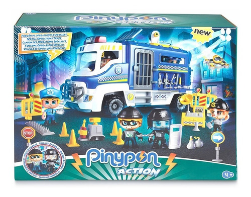 Imagen 2 de 8 de Pinypon Action Vehiculo Furgon Figuras Policia Ladron 14784