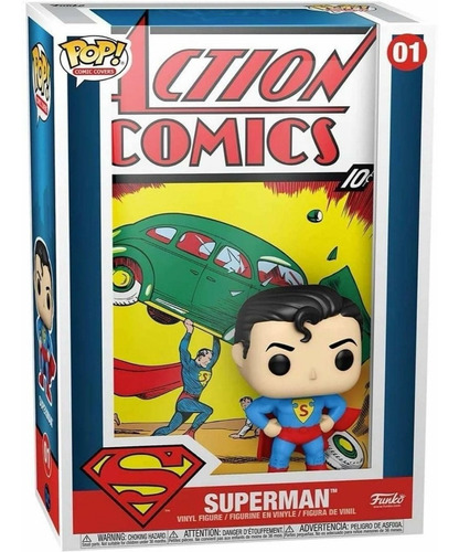 Funko Superman Action Comics 01 Caja De 28 Cm Pop! Covers 