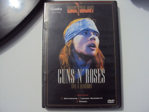 Dvd Guns N Roses Live And Dangerous Rock Hology  E3b2