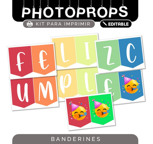 Kit Props Cartelitos Cumple De 30 Años Para Imprimir