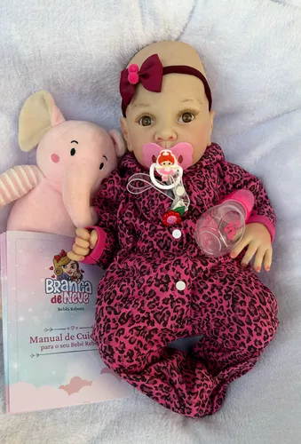 Bebe Reborn Boneca Com Acessórios Com Chupeta Princesa na