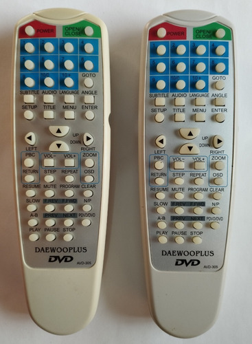 Control Remoto Dvd Daewoo Plus Modelo Avd305 