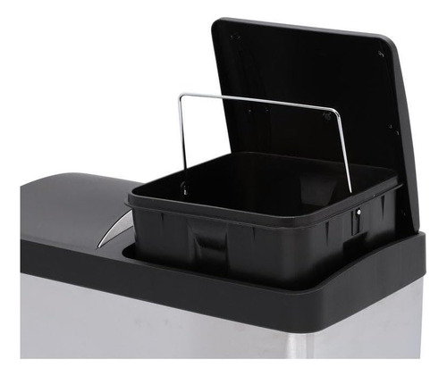 Step N' Sort El Cubo De Basura Y Reciclaje De Acero Inoxidab