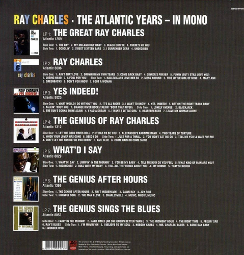 Ray Charles The Atlantic Years Vinilos Sellado