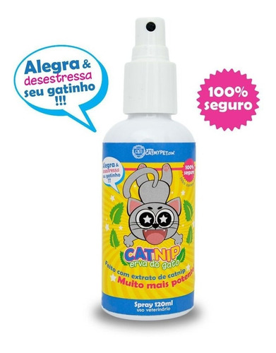 Catnip Erva Do Gato Spray 120ml Catmypet Alcat
