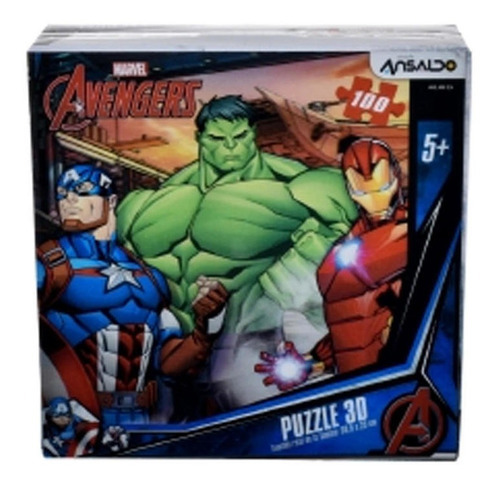 Puzzle 3d Marvel Avengers - 100 Piezas