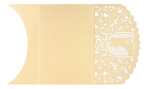 Imagem 5 de 9 de 20 Pçs/set Casamento Convite Cartão Capa Pérola Papel Laser
