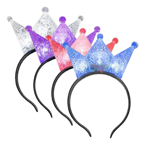 comprar Coronas Iluminadas Niños, Juego De 4, Coronas Diadema ...