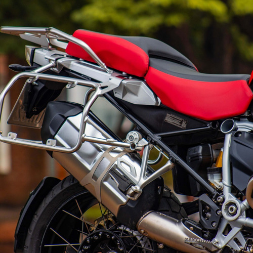 Imagem 3 de 10 de Moto Bmw R 1200 Gs Adventure 2019 Vermelha Com Baixo Km