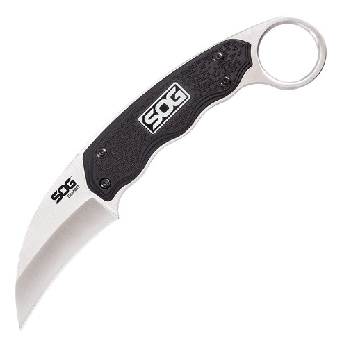 Sog Gb1001-cp Gambit Cuchillo De Hoja Fija Con Vaina, Hoja D