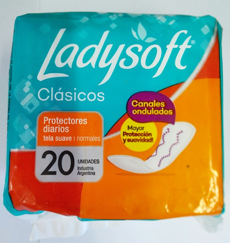 Ladysoft  Protectores Diarios Clasicos Tela Suave 20 Unid.