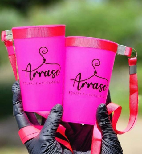 Copo Personalizado Eco C/ Cordinha Festa 500ml Kit Com 25un