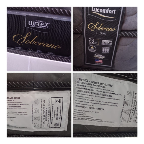 Cama Box Solteiro + Colchão Molas 188x88 Retirar Carapicuíba Branco (Usado)