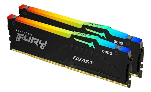 新品 Kingston FURY BEAST DDR5 16GBx2（32GB） Memória Ram Ddr5 Kingston Fury Beast 32gb (2x16gb) Rgb | MercadoLivre