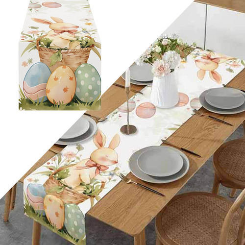 Caminos De Mesa De Pascua Con Huevo De Conejo | Pascua