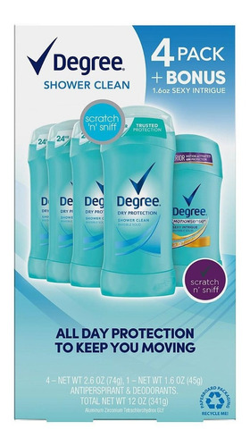 Degree Desodorante Mujer 5pack 