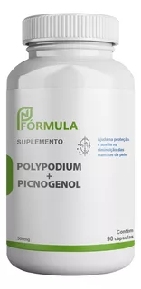 Picnogenol 200mg+polypodium 300mg Mancha 90 Cápsulas Sabor Não Tem