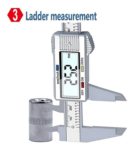 Vernier Calibrador Electrónico De Fibra De Carbono