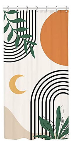 Cortina De Ducha Bohemia 91 X 183 Cm Diseño Geométrico